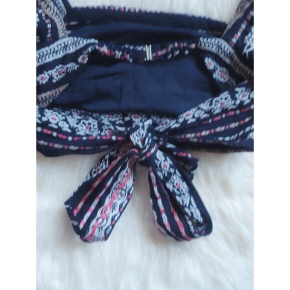 NEW Anthropologie Dolan Black and Pink Puff Sleeved Blouse - Small - Picture 12 of 13